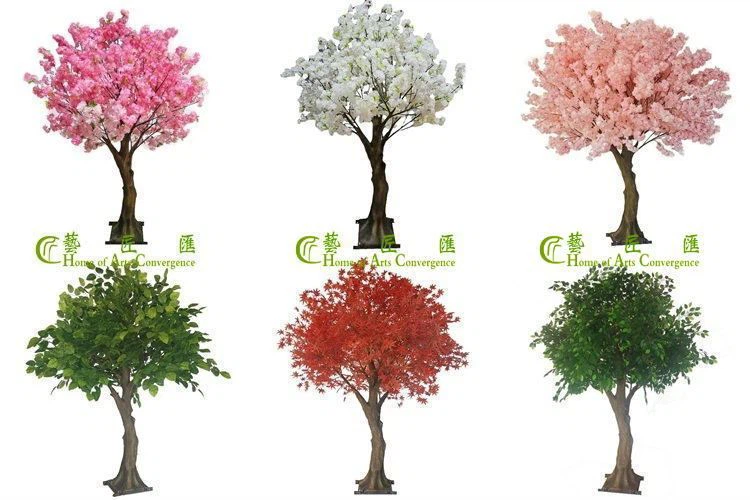Artificial trees with different canopy
