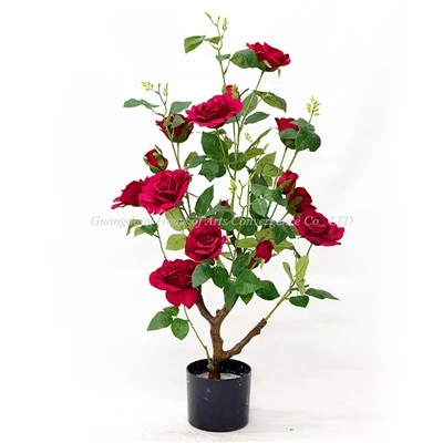 Planta de rosas artificial