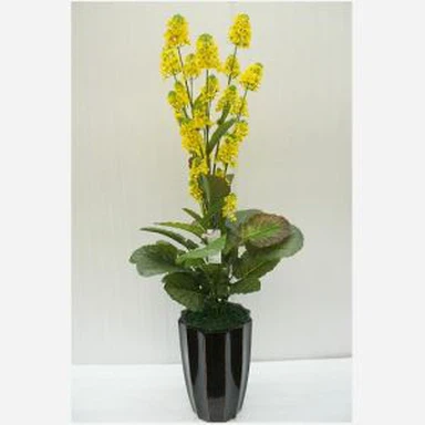 Plantas Artificiais com Flores Amarelas