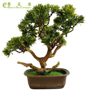 Árvore de bonsai artificial de pinho artificial