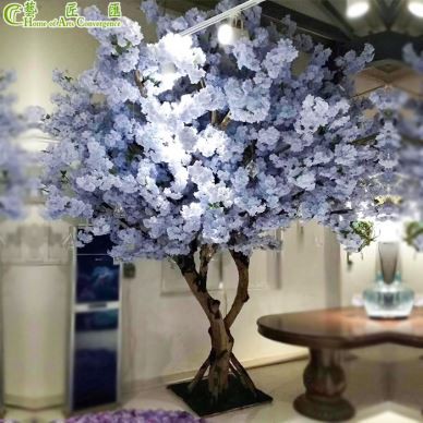 Árvores de flor de cerejeira azul artificial baratos